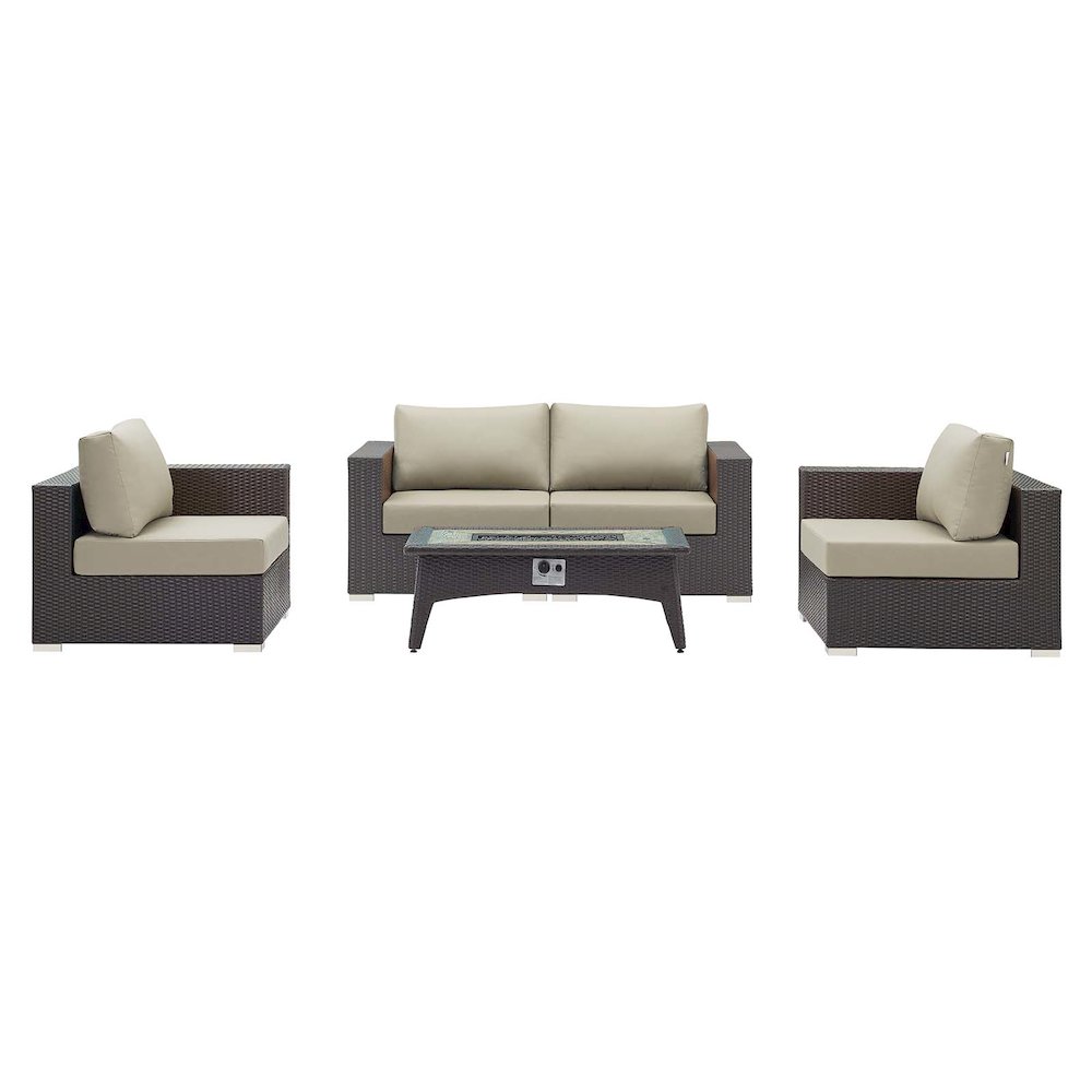 Convene 5 Piece Set Outdoor Patio with Fire Pit. Picture 7