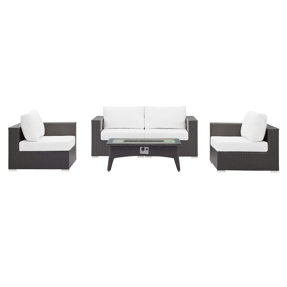 Convene 5 Piece Set Outdoor Patio with Fire Pit. Picture 7