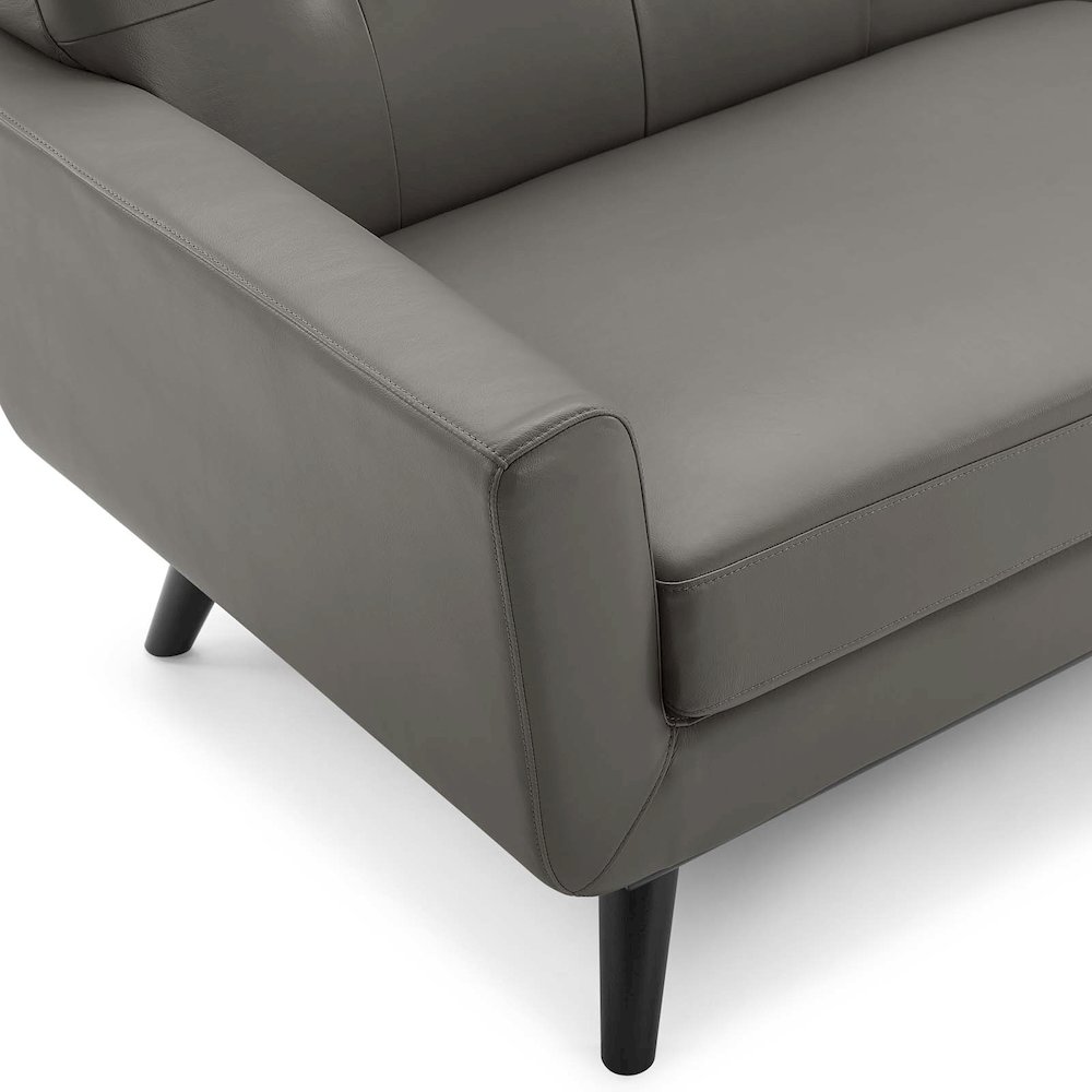 Engage Top-Grain Leather Living Room Lounge Sofa. Picture 5