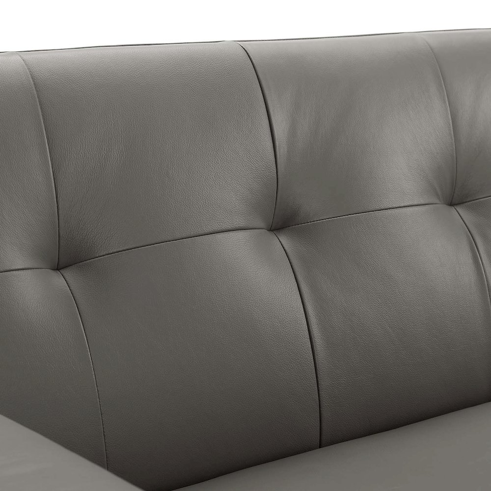 Engage Top-Grain Leather Living Room Lounge Sofa. Picture 6