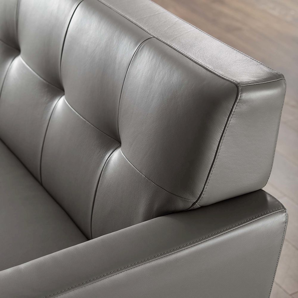 Engage Top-Grain Leather Living Room Lounge Sofa. Picture 8
