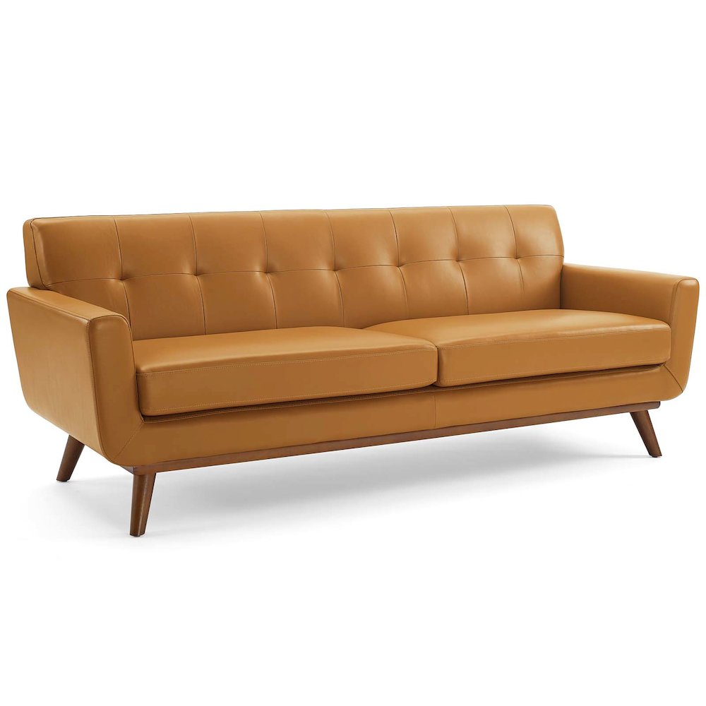 Engage Top-Grain Leather Living Room Lounge Sofa. Picture 1