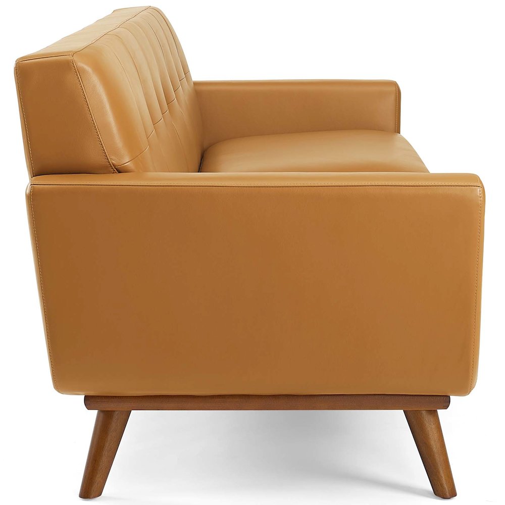 Engage Top-Grain Leather Living Room Lounge Sofa. Picture 2