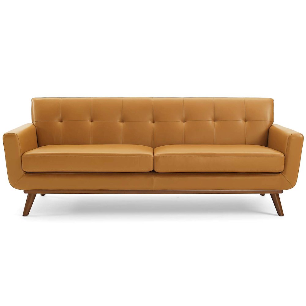 Engage Top-Grain Leather Living Room Lounge Sofa. Picture 4
