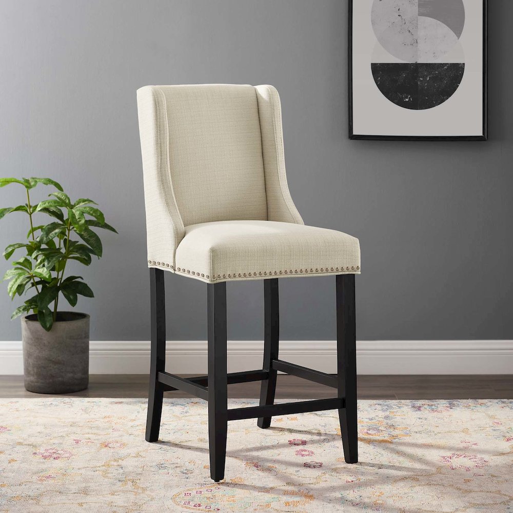 Baron Upholstered Fabric Counter Stool. Picture 6