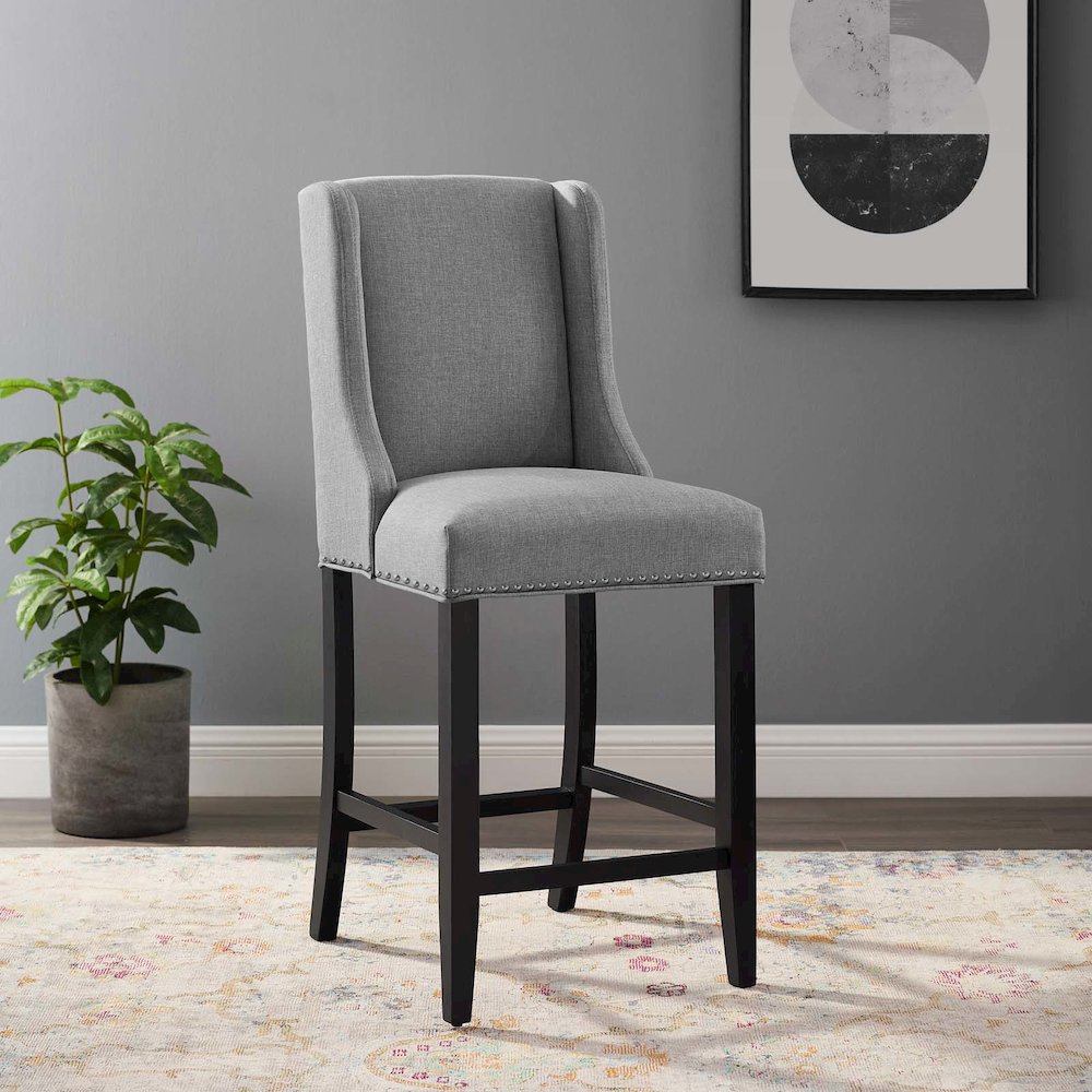 Baron Upholstered Fabric Counter Stool. Picture 6