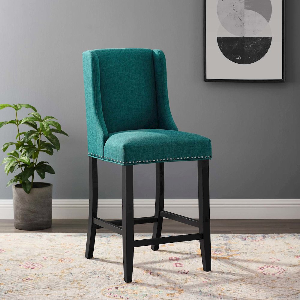 Baron Upholstered Fabric Counter Stool. Picture 6
