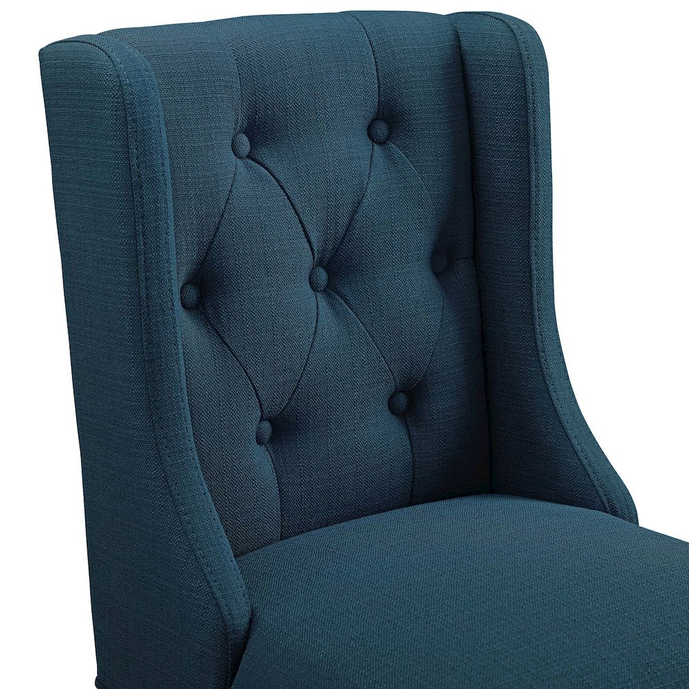Baronet Tufted Button Upholstered Fabric Counter Stool. Picture 5