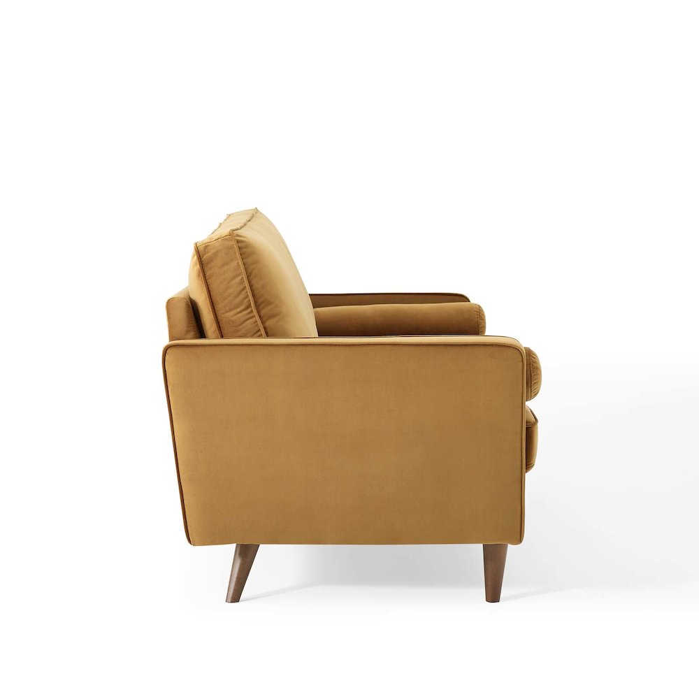 Valour Performance Velvet Sofa. Picture 4