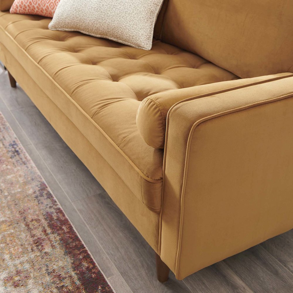 Valour Performance Velvet Sofa. Picture 10