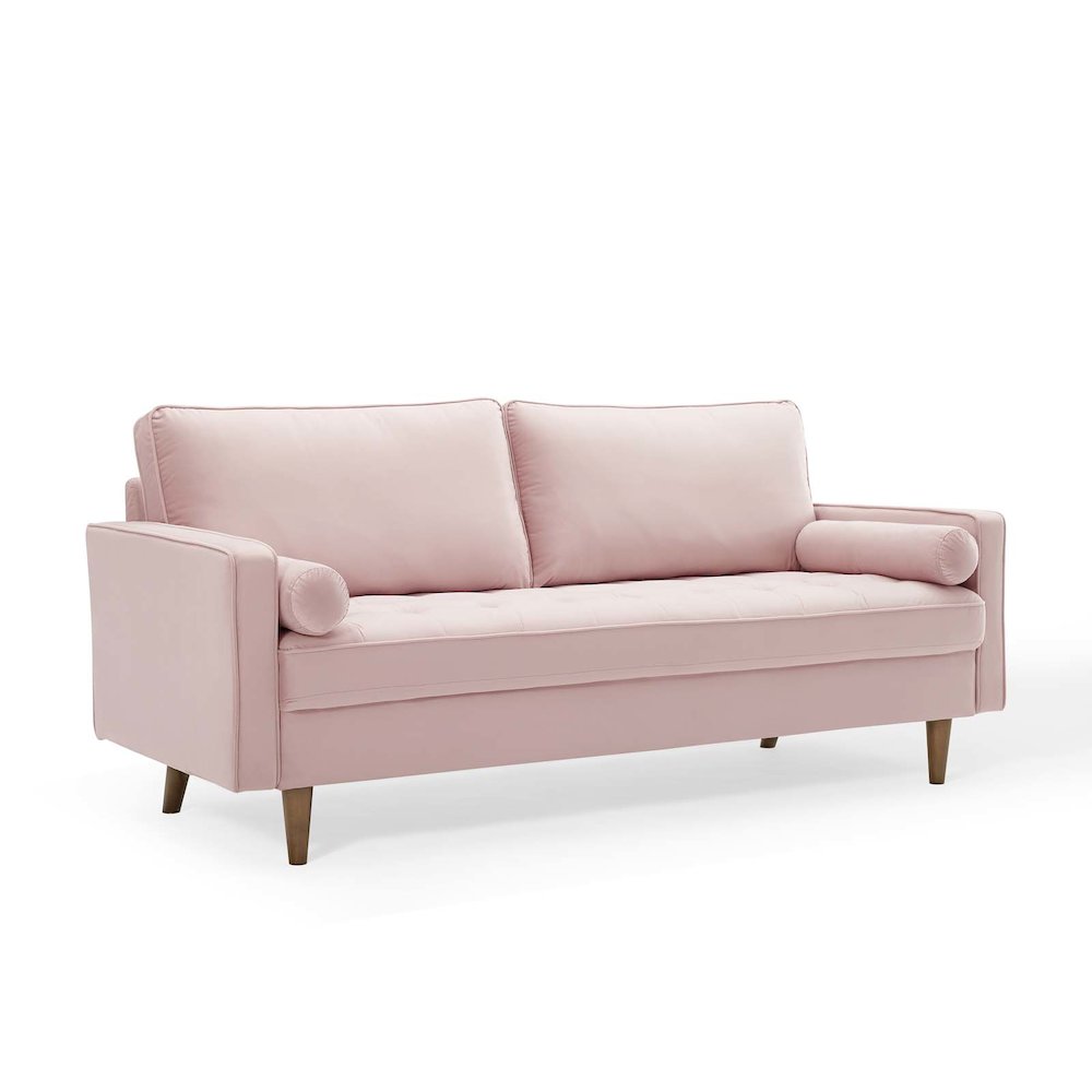 Valour Performance Velvet Sofa. Picture 1