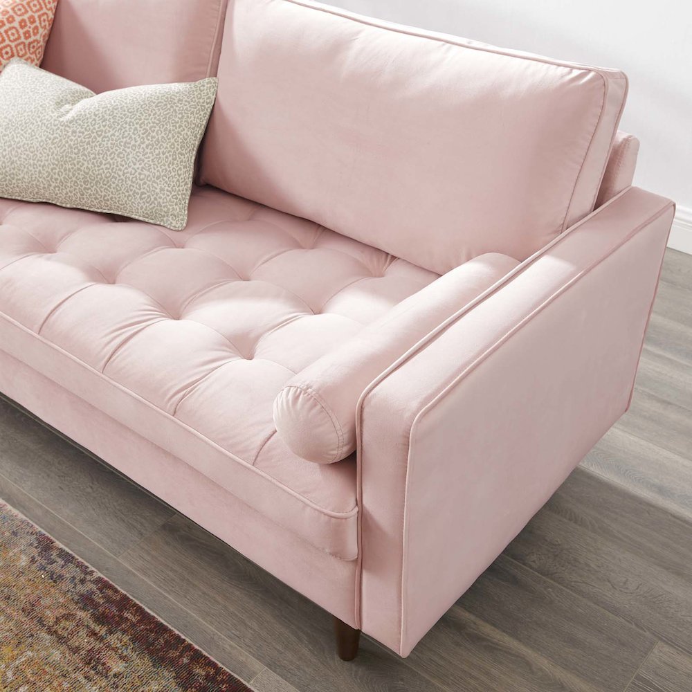 Valour Performance Velvet Sofa. Picture 10