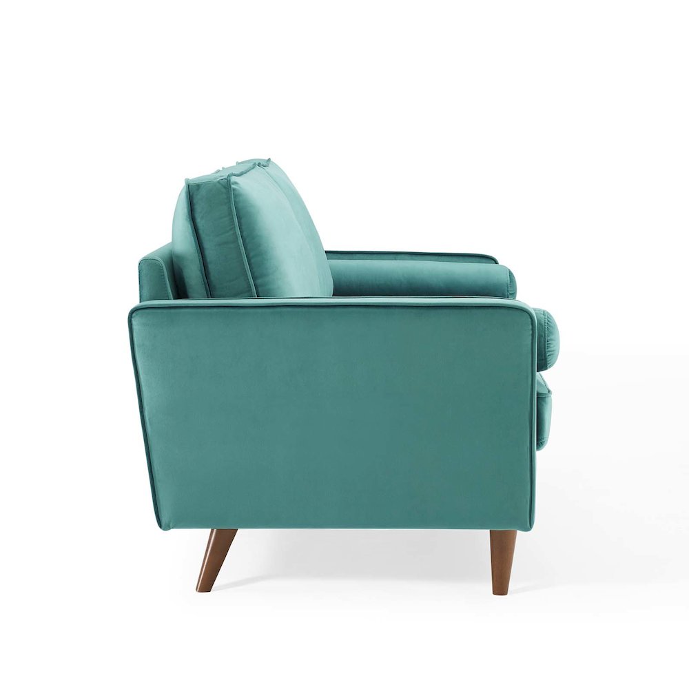 Valour Performance Velvet Sofa. Picture 4