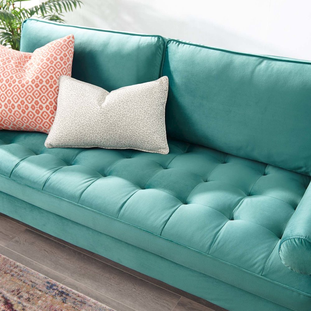 Valour Performance Velvet Sofa. Picture 10