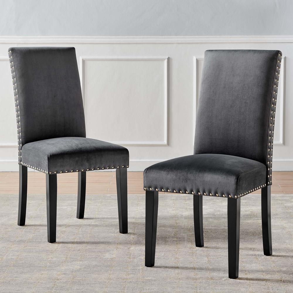 Parcel Performance Velvet Dining Side Chairs - Set of 2. Picture 9
