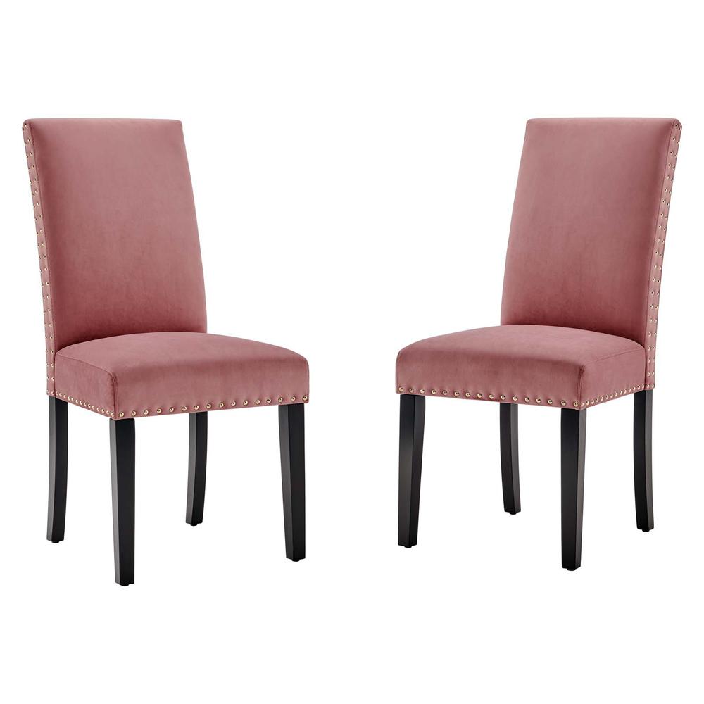 Parcel Performance Velvet Dining Side Chairs - Set of 2. Picture 1