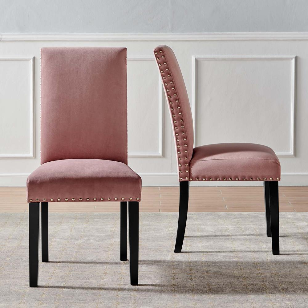 Parcel Performance Velvet Dining Side Chairs - Set of 2. Picture 8