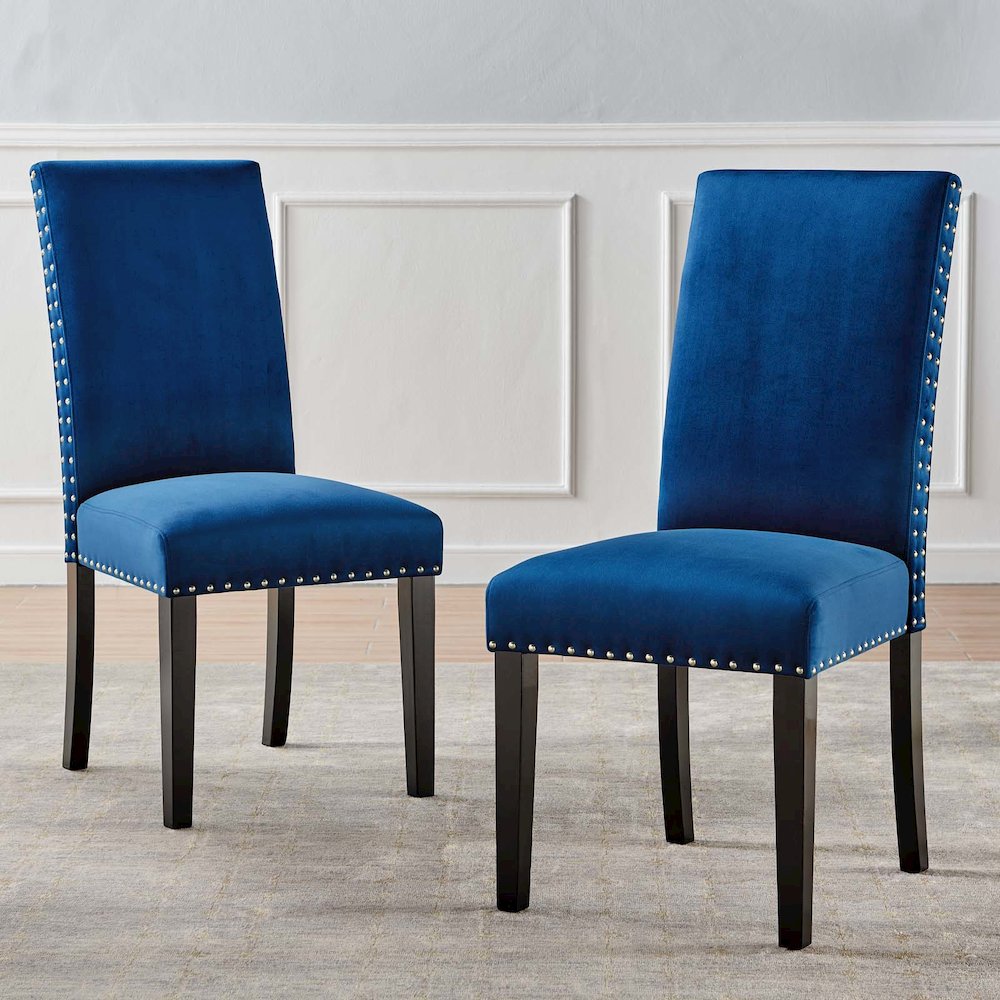 Parcel Performance Velvet Dining Side Chairs Set of 2. Picture 8