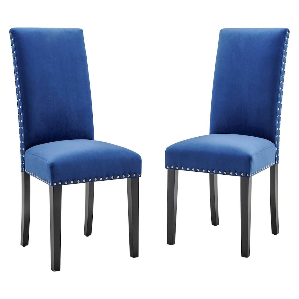 Parcel Performance Velvet Dining Side Chairs Set of 2. Picture 1
