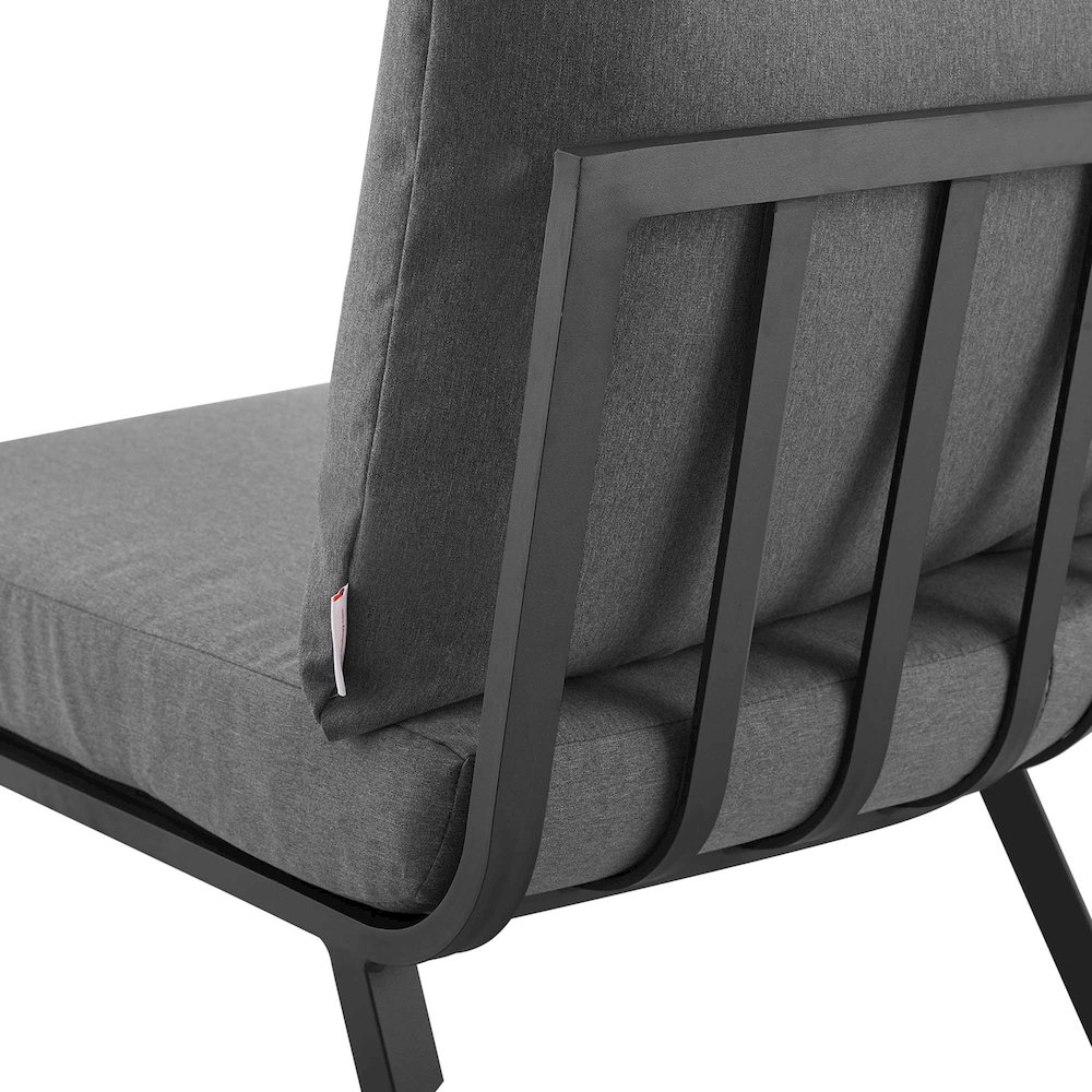 Riverside 2 Piece Outdoor Patio Aluminum Sectional Sofa Set. Picture 9