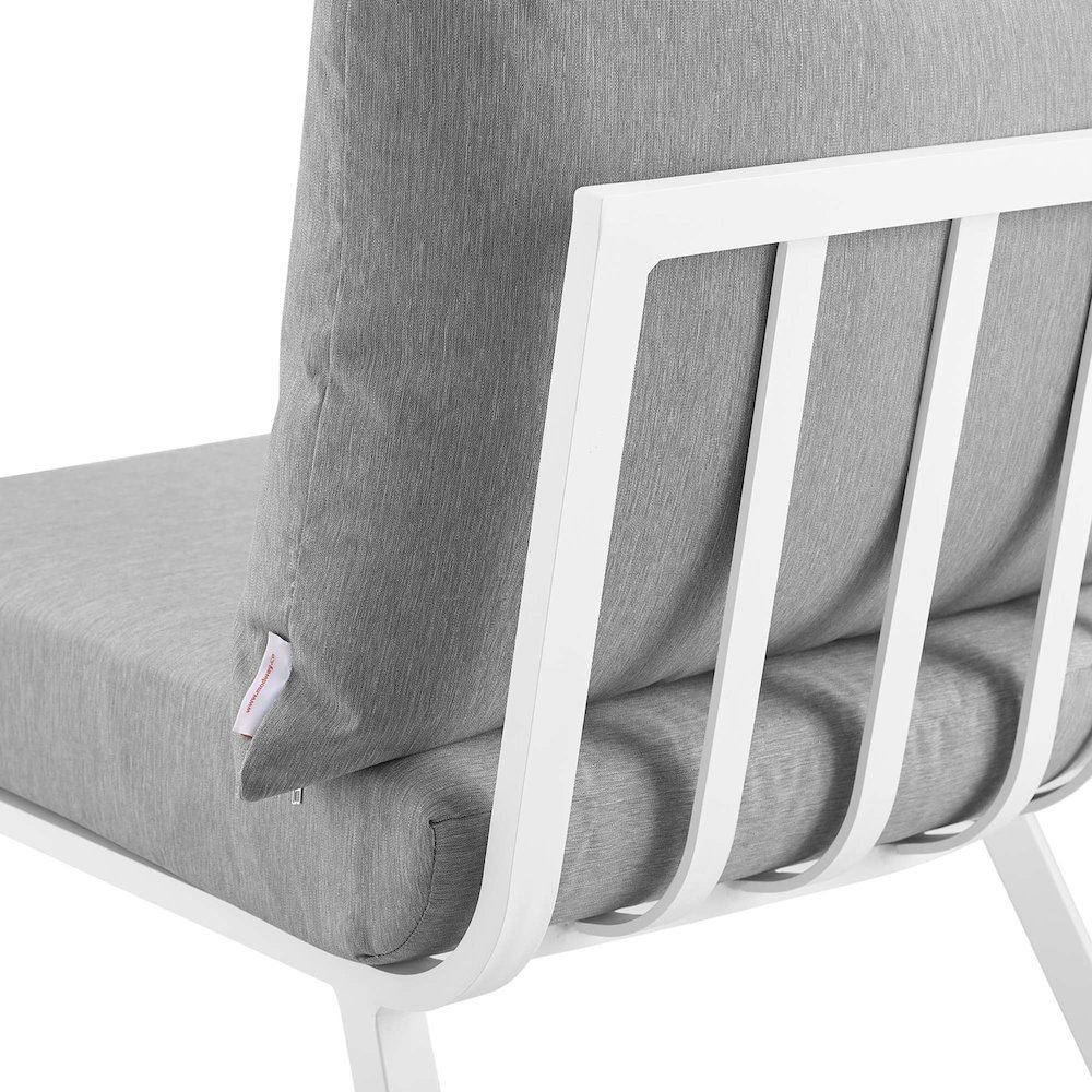 Riverside 3 Piece Outdoor Patio Aluminum Sectional Sofa Set. Picture 15