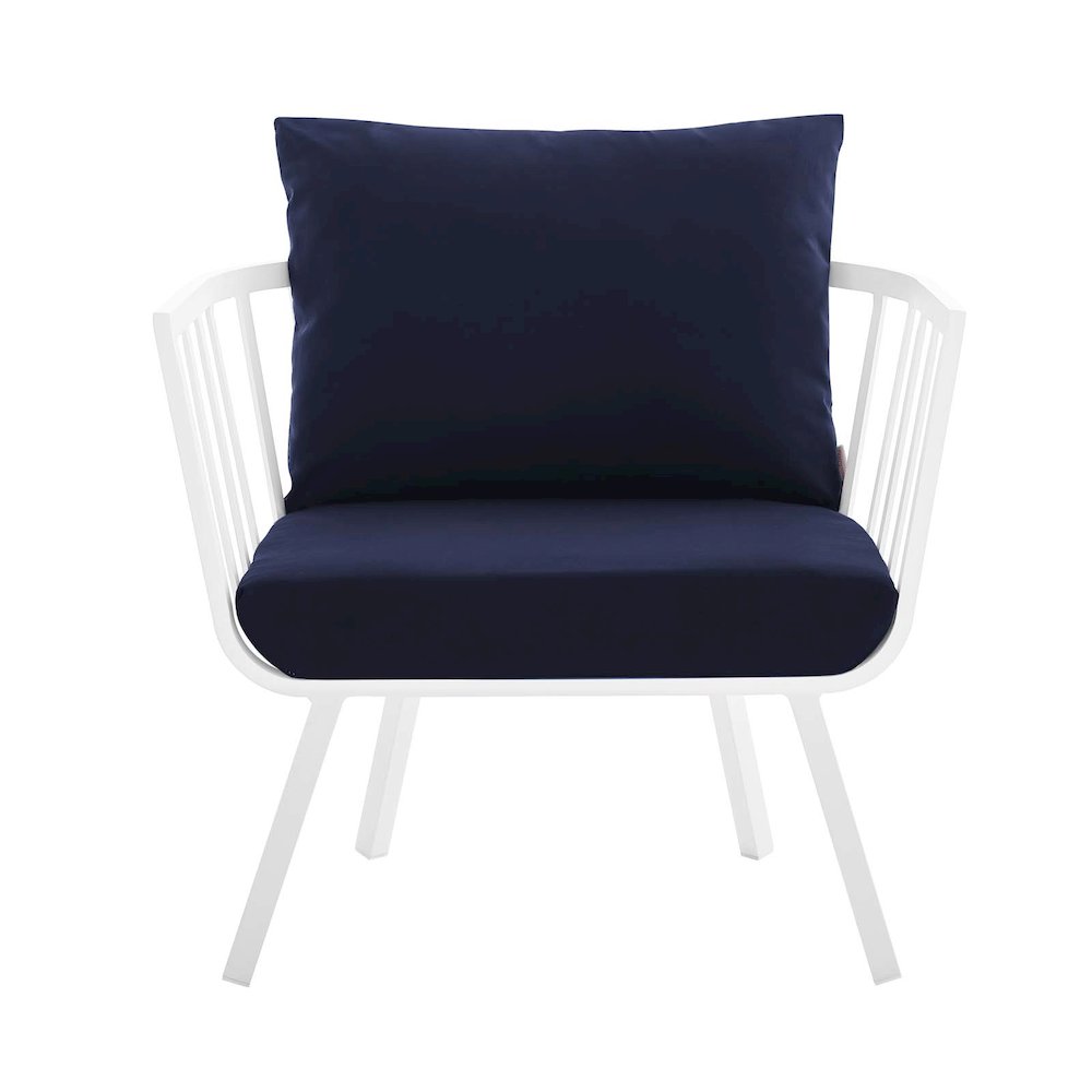 Riverside 4 Piece Outdoor Patio Aluminum Set. Picture 8