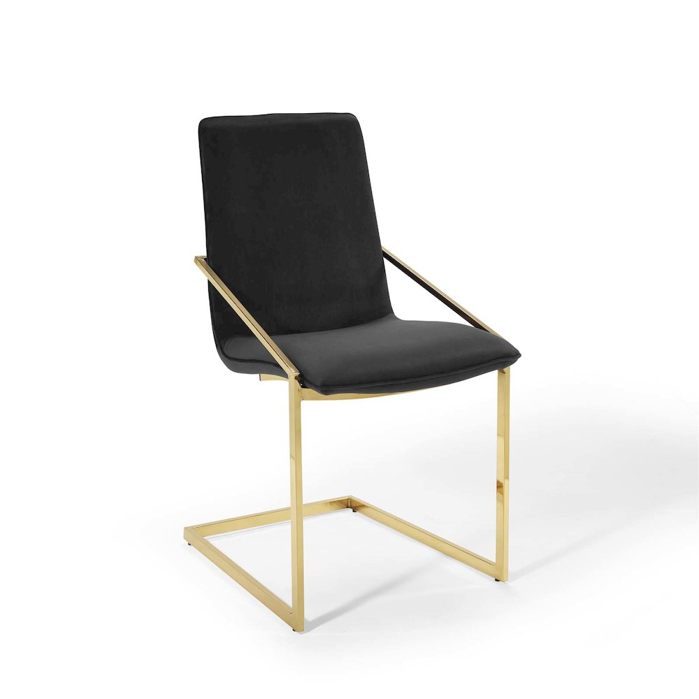 Pitch Performance Velvet Dining Armchair. Picture 1