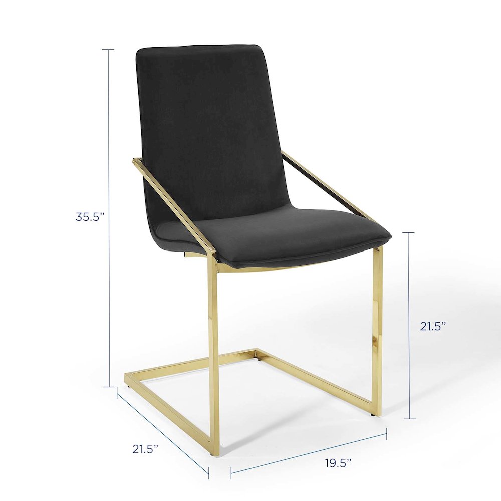 Pitch Performance Velvet Dining Armchair. Picture 2