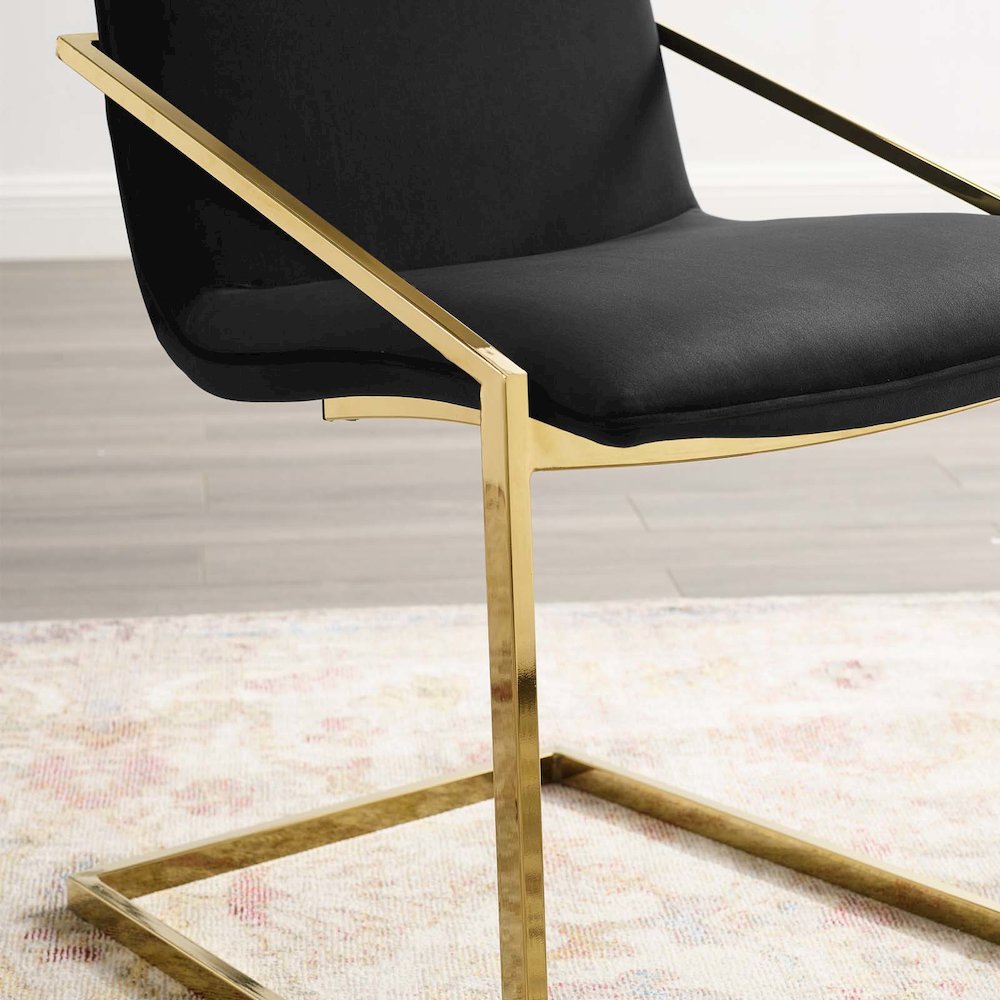 Pitch Performance Velvet Dining Armchair. Picture 8