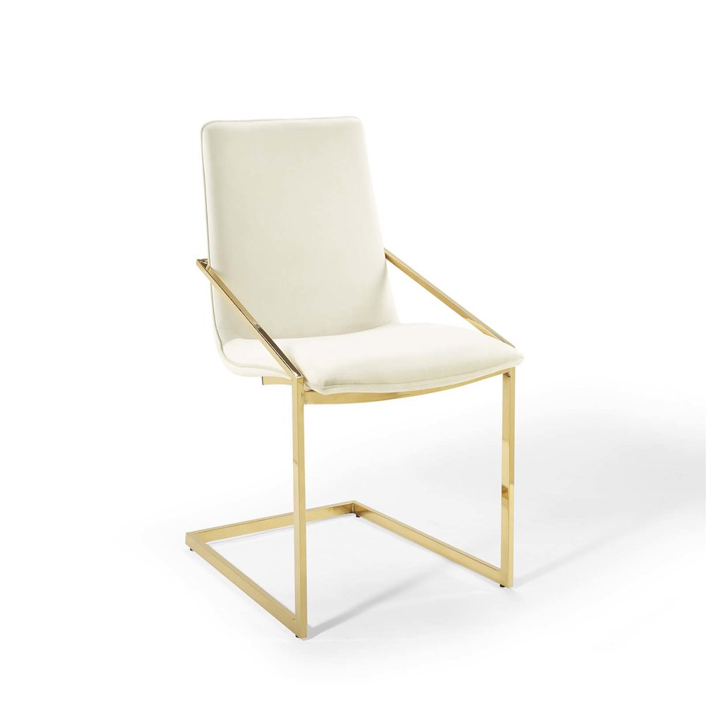 Pitch Performance Velvet Dining Armchair. Picture 1