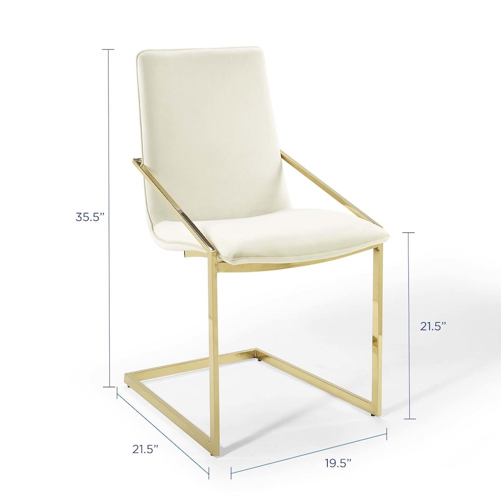 Pitch Performance Velvet Dining Armchair. Picture 2