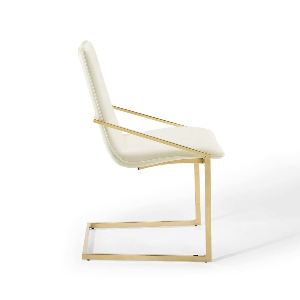 Pitch Performance Velvet Dining Armchair. Picture 3