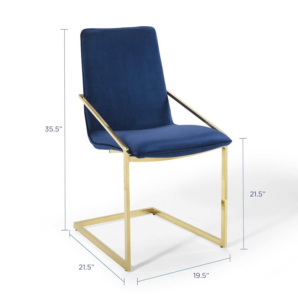Pitch Performance Velvet Dining Armchair. Picture 2