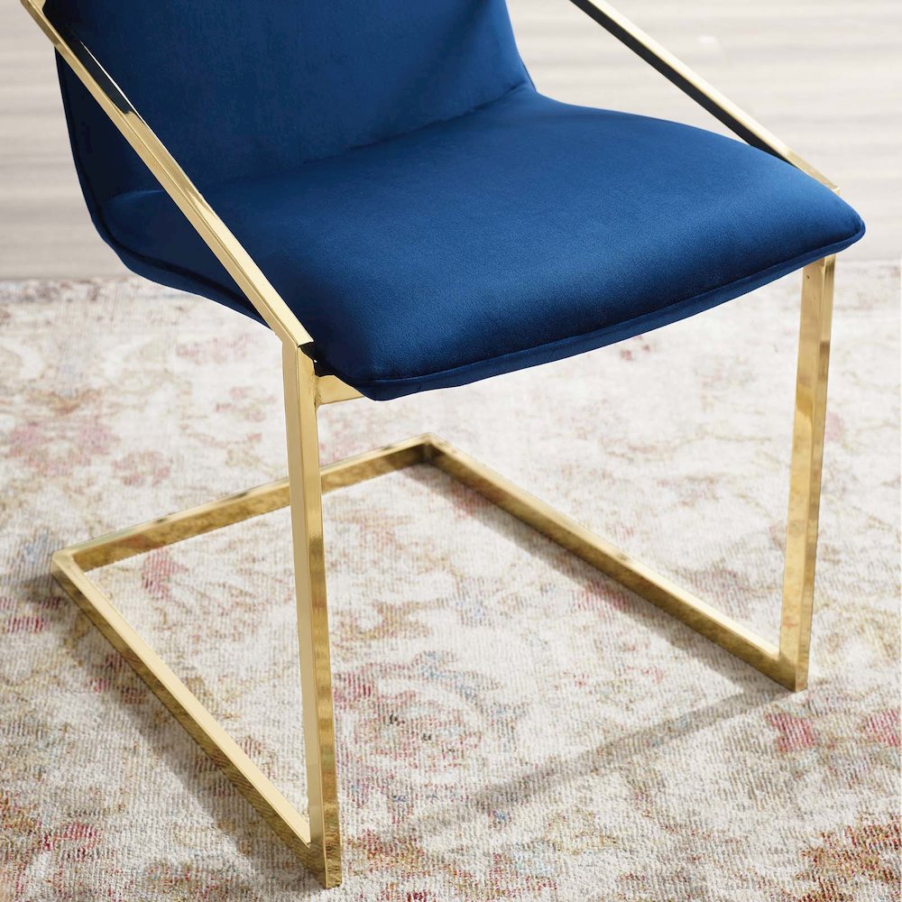 Pitch Performance Velvet Dining Armchair. Picture 8