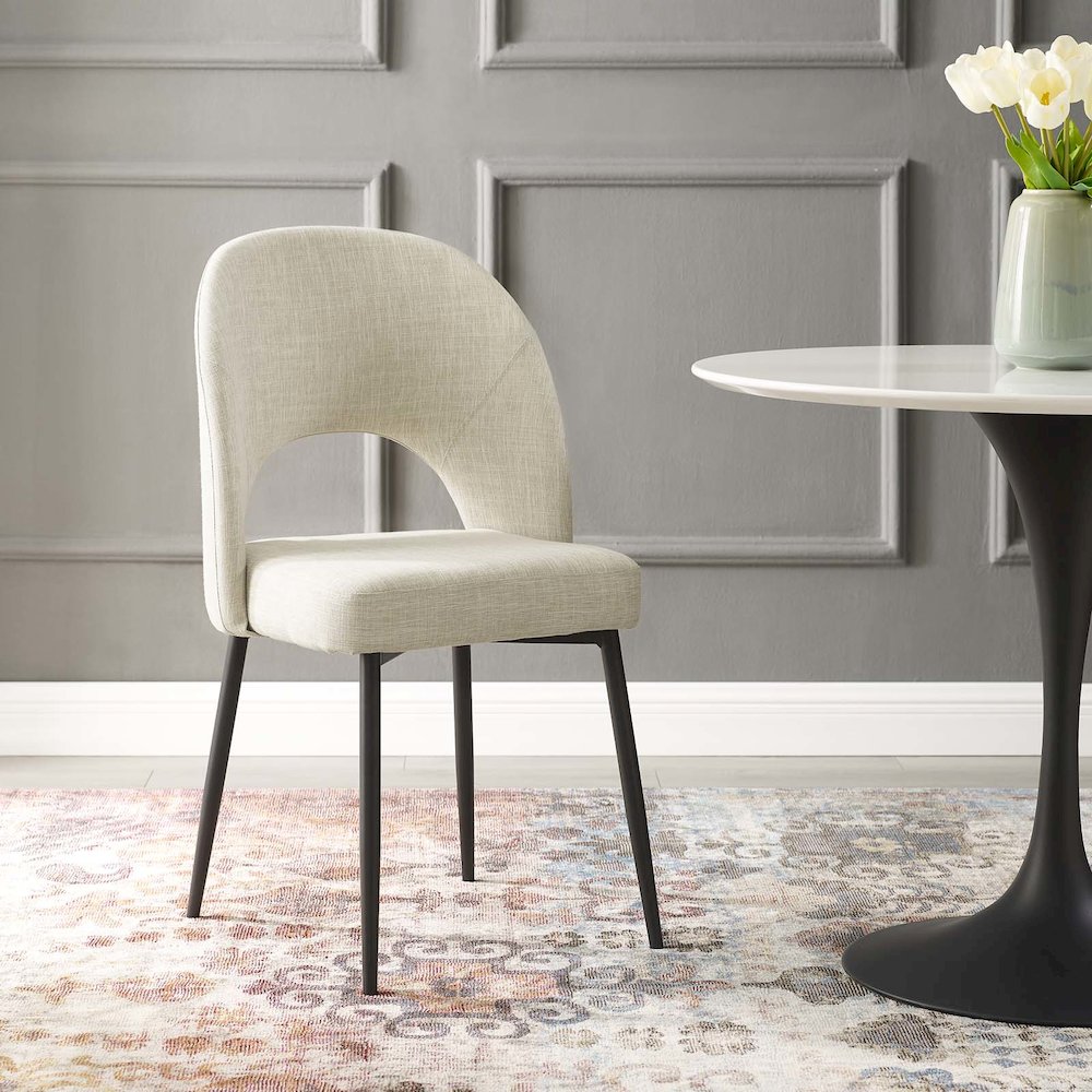 Rouse Upholstered Fabric Dining Side Chair. Picture 8