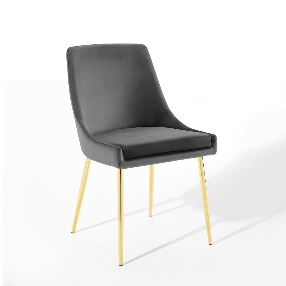 Viscount Performance Velvet Dining Chairs Set of 2. Picture 3