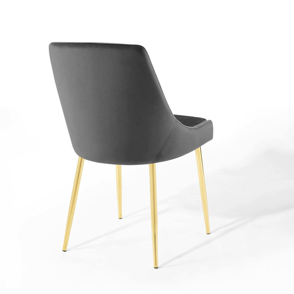 Viscount Performance Velvet Dining Chairs Set of 2. Picture 5