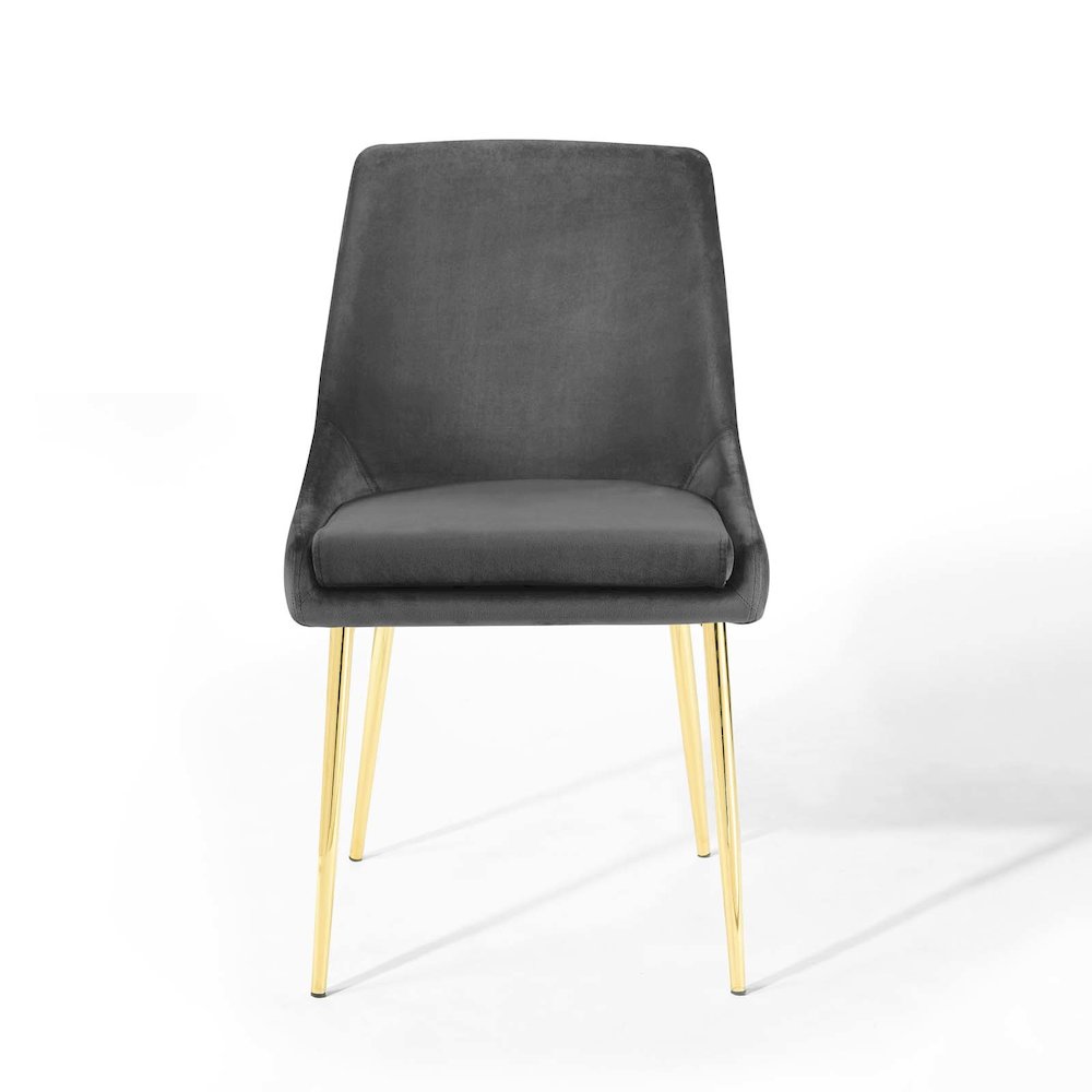 Viscount Performance Velvet Dining Chairs Set of 2. Picture 6