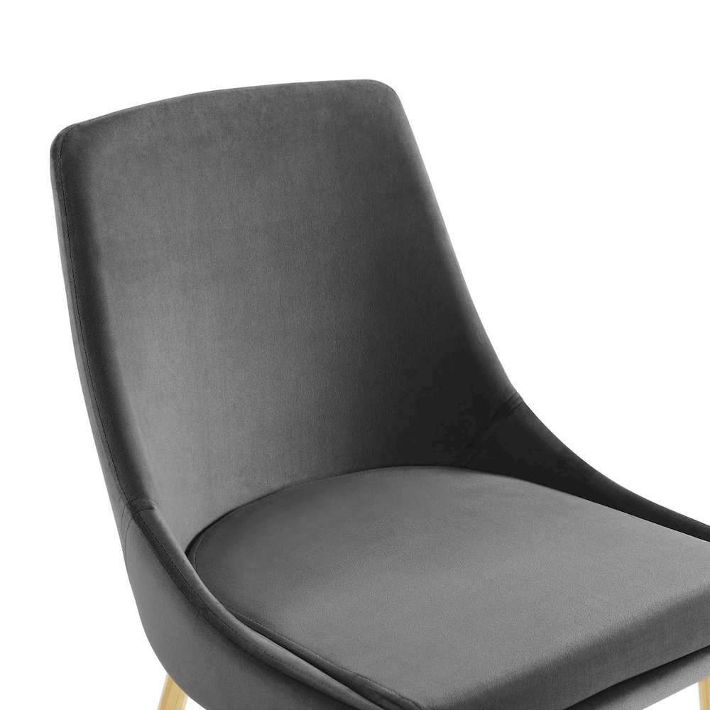 Viscount Performance Velvet Dining Chairs Set of 2. Picture 7