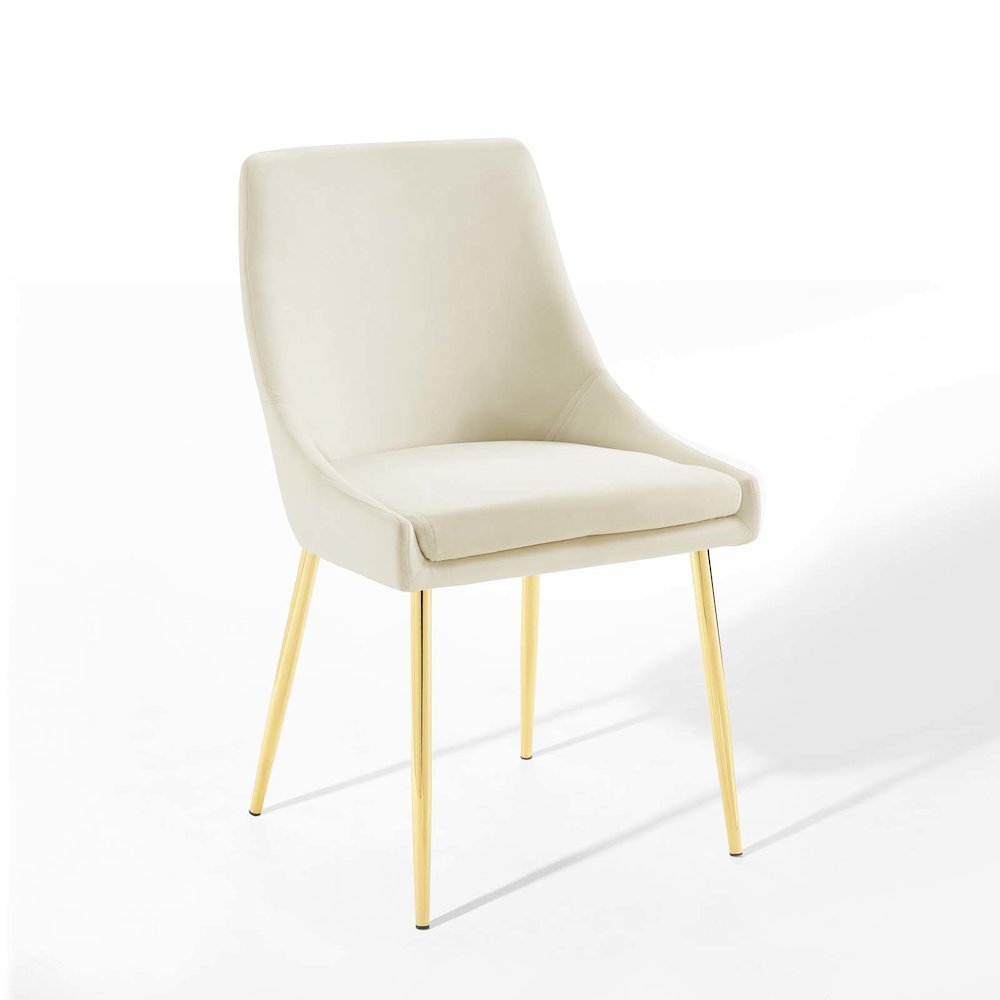 Viscount Performance Velvet Dining Chairs Set of 2. Picture 3