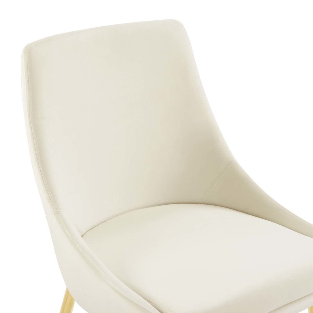Viscount Performance Velvet Dining Chairs Set of 2. Picture 7