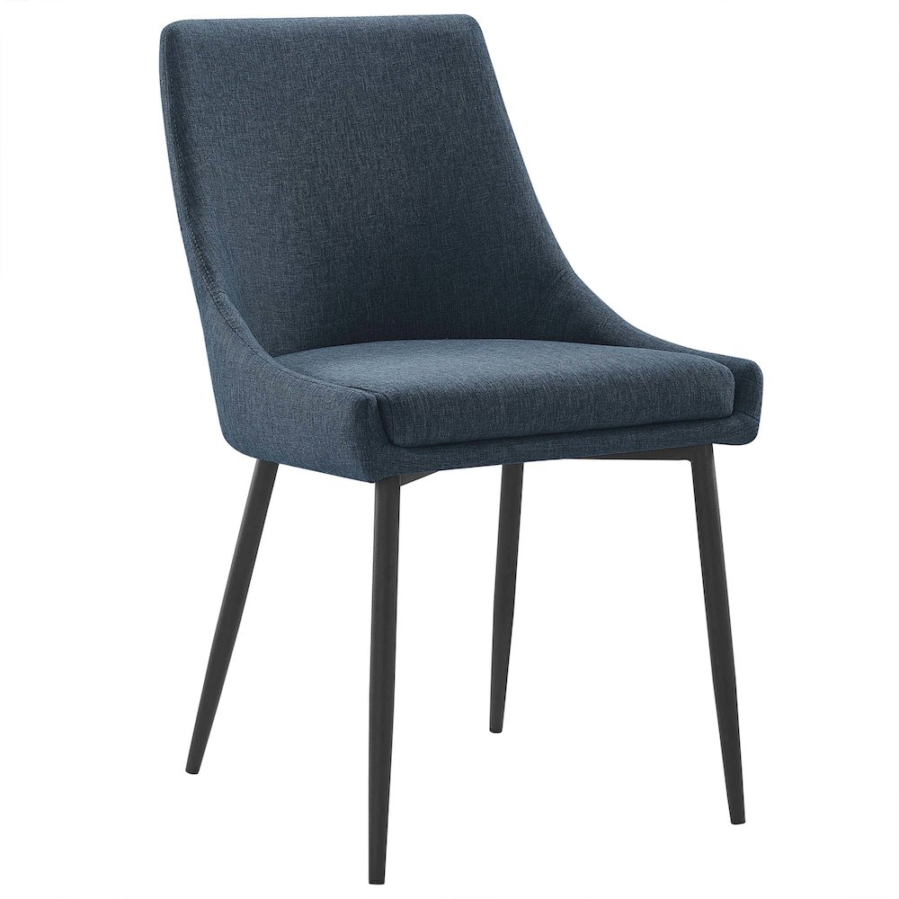 Viscount Upholstered Fabric Dining Chairs Set of 2. Picture 2