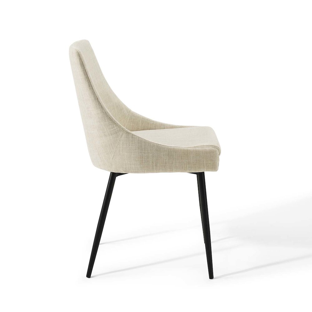 Viscount Upholstered Fabric Dining Chairs Set of 2. Picture 4