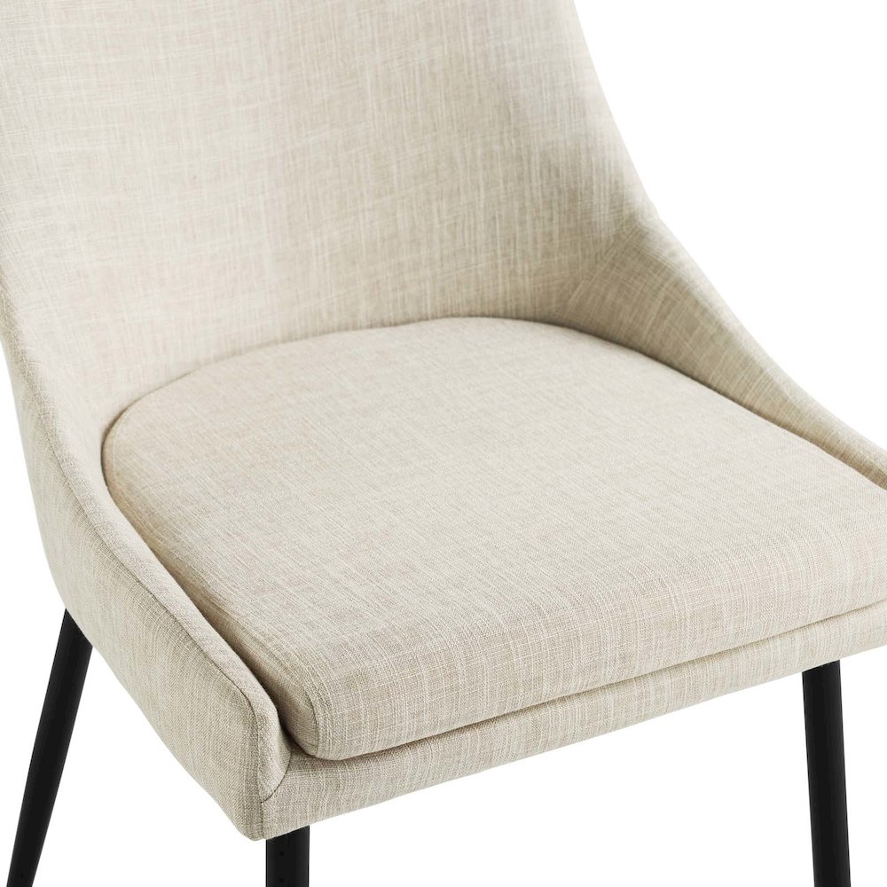 Viscount Upholstered Fabric Dining Chairs Set of 2. Picture 7