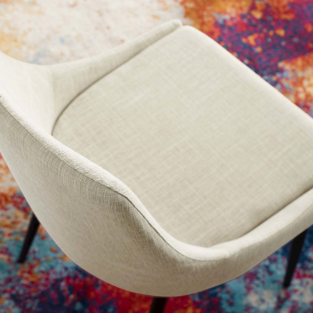 Viscount Upholstered Fabric Dining Chairs Set of 2. Picture 10