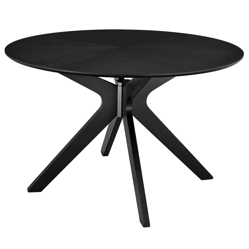 Crossroads 47" Round Wood Dining Table. Picture 1