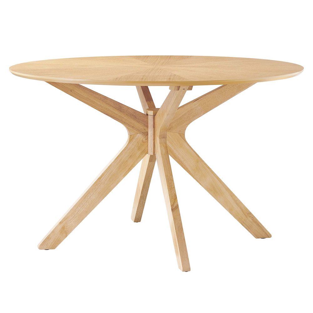 Crossroads 47" Round Wood Dining Table. Picture 1