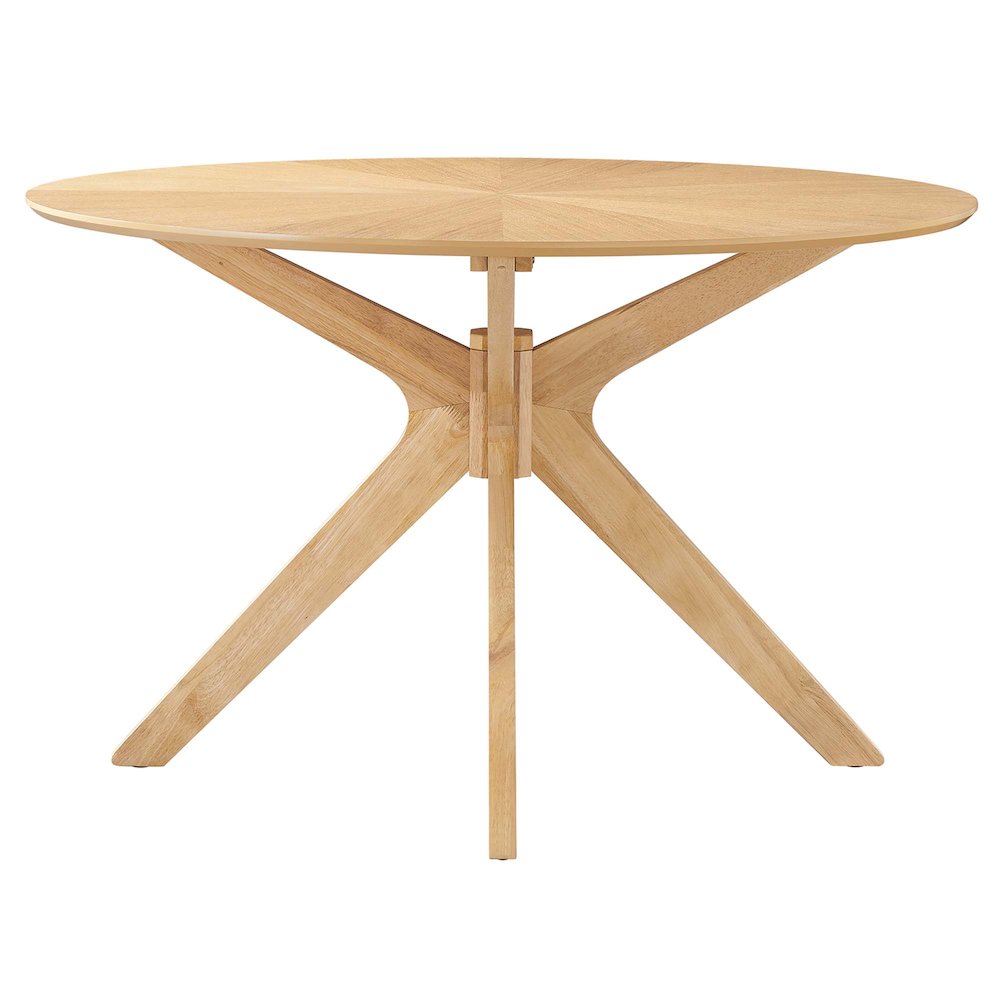Crossroads 47" Round Wood Dining Table. Picture 4