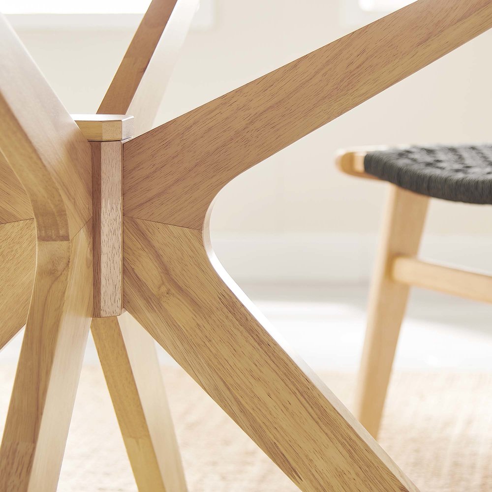 Crossroads 47" Round Wood Dining Table. Picture 7