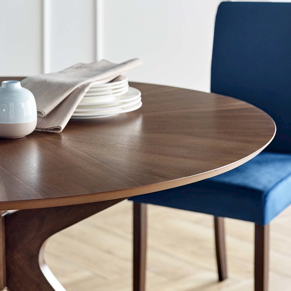 Crossroads 47" Round Wood Dining Table. Picture 9